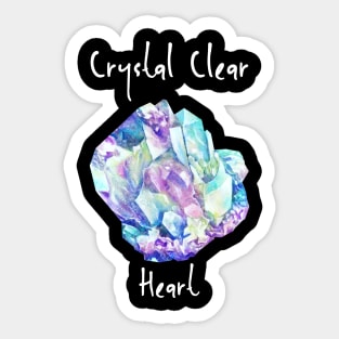 Crystal clear heart Sticker